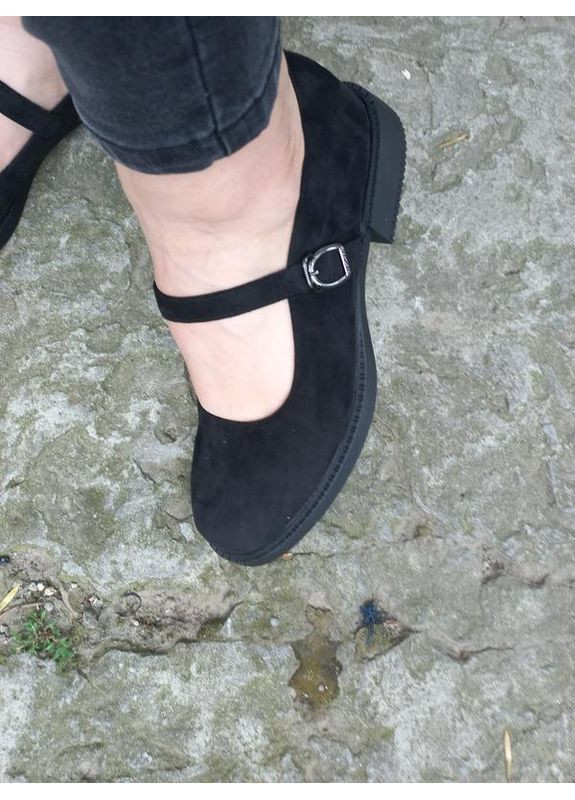 Loretta Туфли женские черные мери джейн черный з искусственная замша, китай — всесезон (372492447)