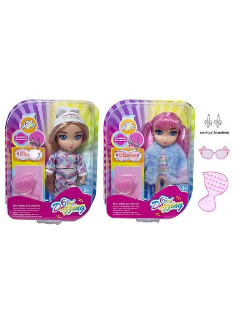 Лялька шарнірна, гребінець, окуляри, сережки GN4008A-2 No Brand (315798990)