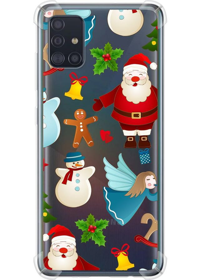Силикон с усиленными углами чехол 'Новогодний 1' для Endorphone Samsung Galaxy A51 2020 A515F (315499943)