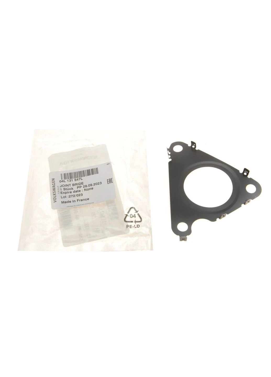 Прокладка клапана рециркуляції ВГ VW Passat, Golf/Audi A4/Skoda Octavia 1.6, 2.0 (13-) (04L131547L) VAG (339661491)