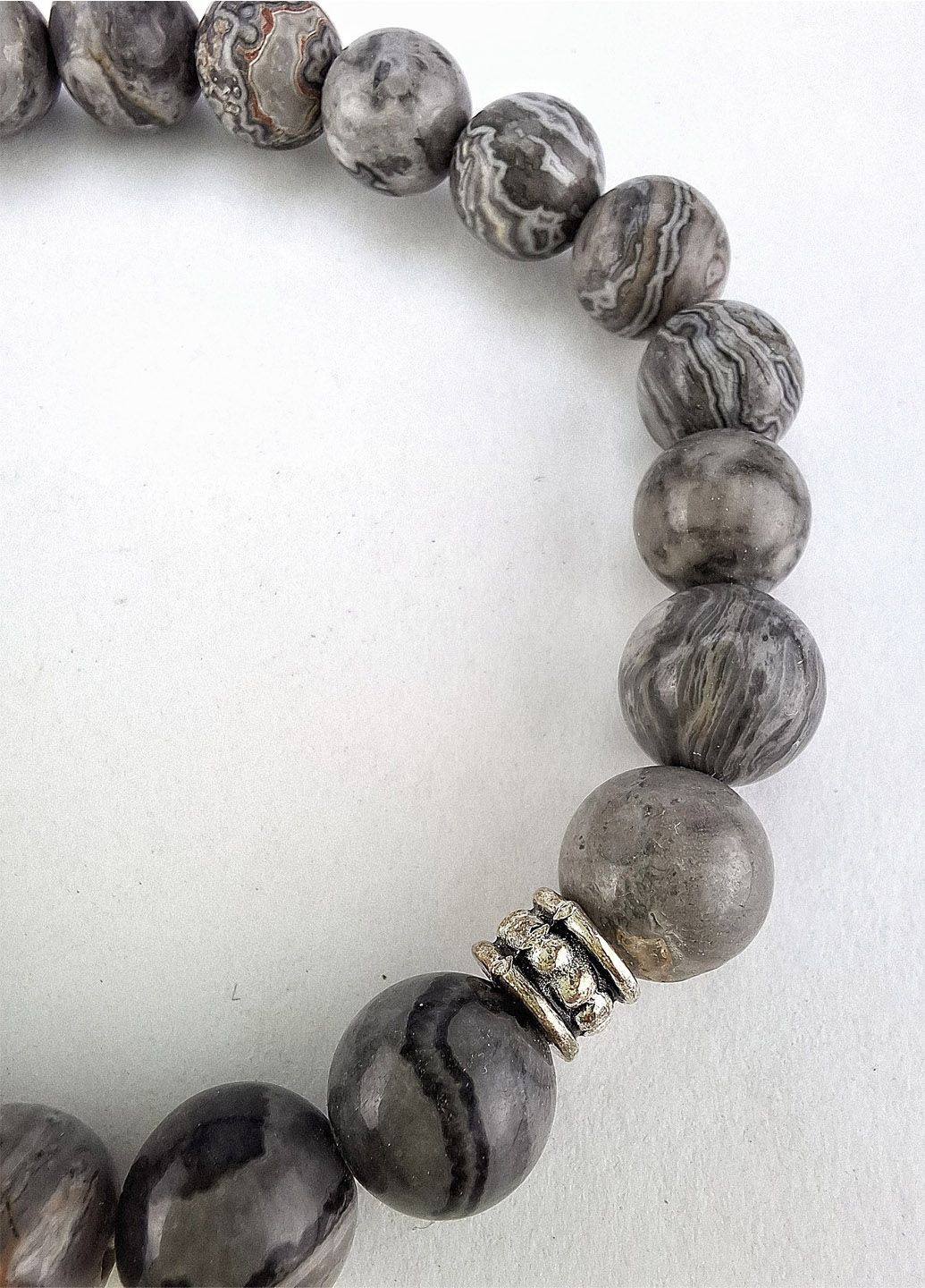 Браслет натуральний камінь яшма 8мм Luvete (324213465)