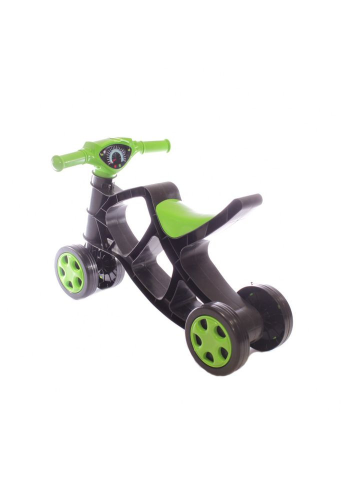 Детский беговел Минибайк 0136/01 черный с зеленым Doloni (302386262)