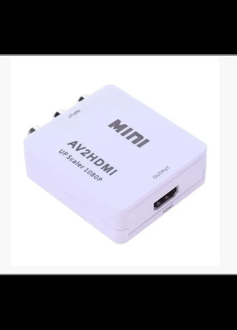 Конвертер AV RCA to HDMI тюльпан переходник, адаптер AV2HDMI, 1080p с питанием Usb sig AAA (341532142)