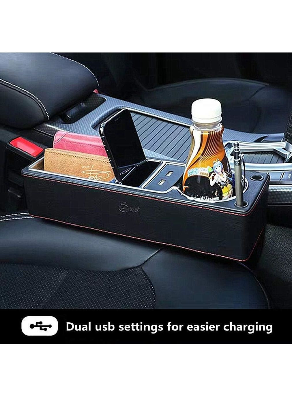 Органайзер кишеня для установки між сидіннями в машину салон автомобіля з USB-роз'ємами (476943-Prob) Правий Unbranded (292784548)
