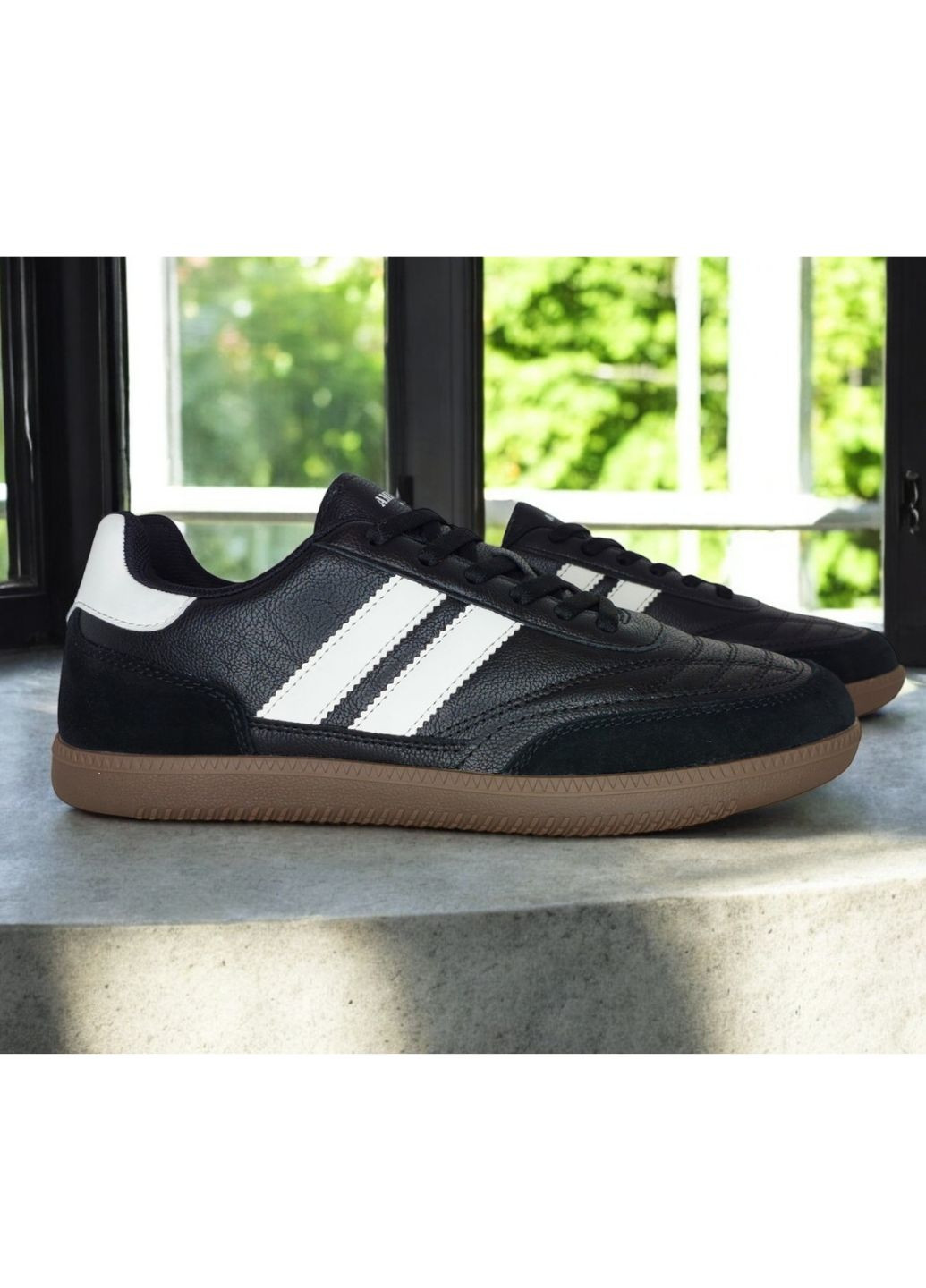 Чорні Осінні кросівки натуральна шкіра American Club 32B