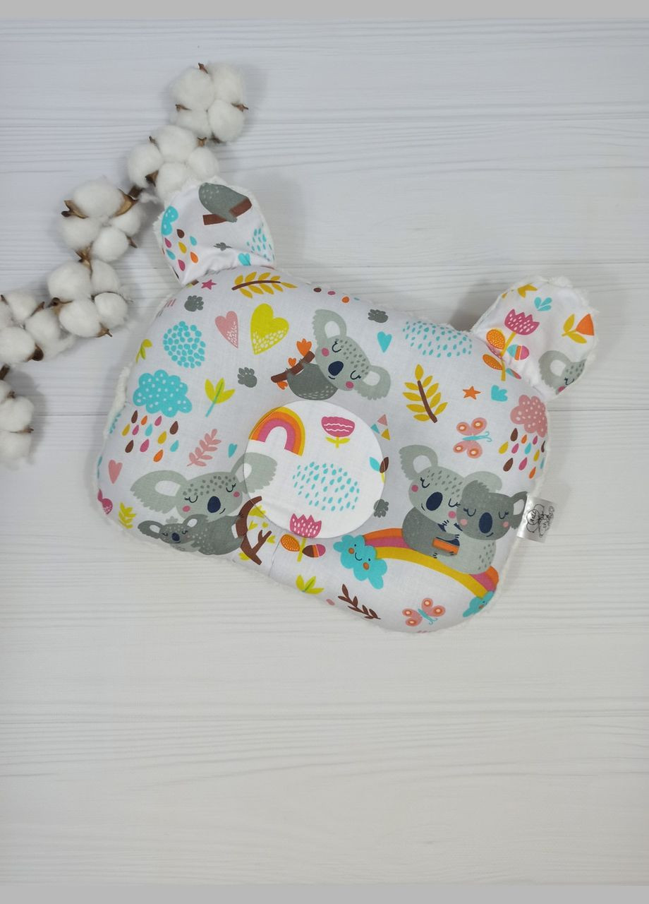 Подушка дитяча ортопедична a.l.babybox Коала на веселці 24x32 Молочний No Brand (308389215)