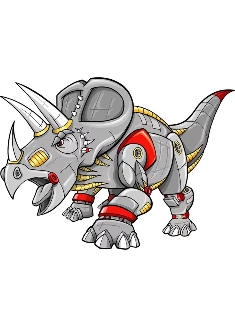 Набор для росписи по номерам Космический носорог 30х30 см (ES159) Strateg (301988767)