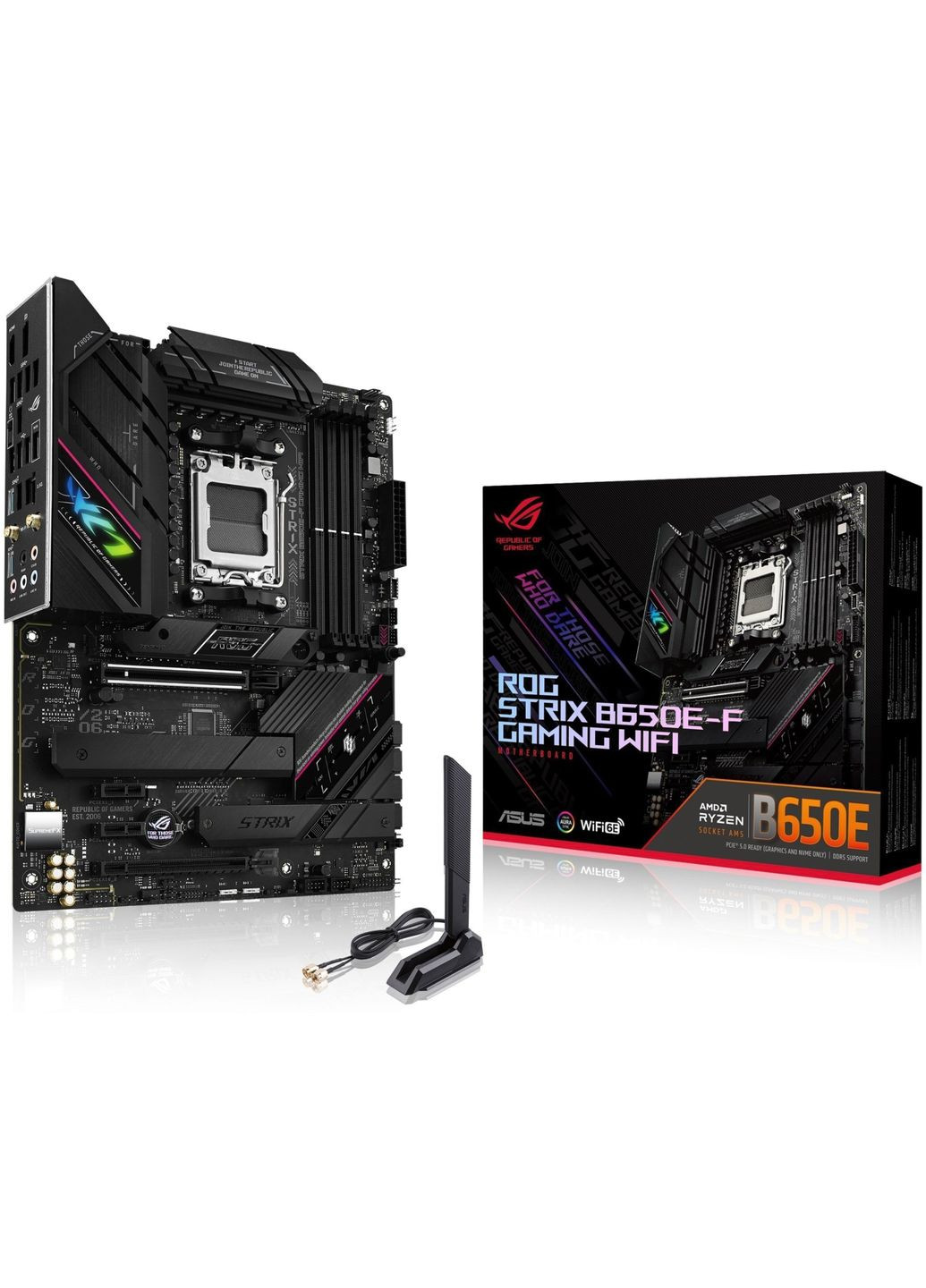 Материнская плата ROG STRIX B650E-F GAMING WIFI (sAM5, AMD B650) (90MB1BQ0-M0EAY0) Asus (360414370)