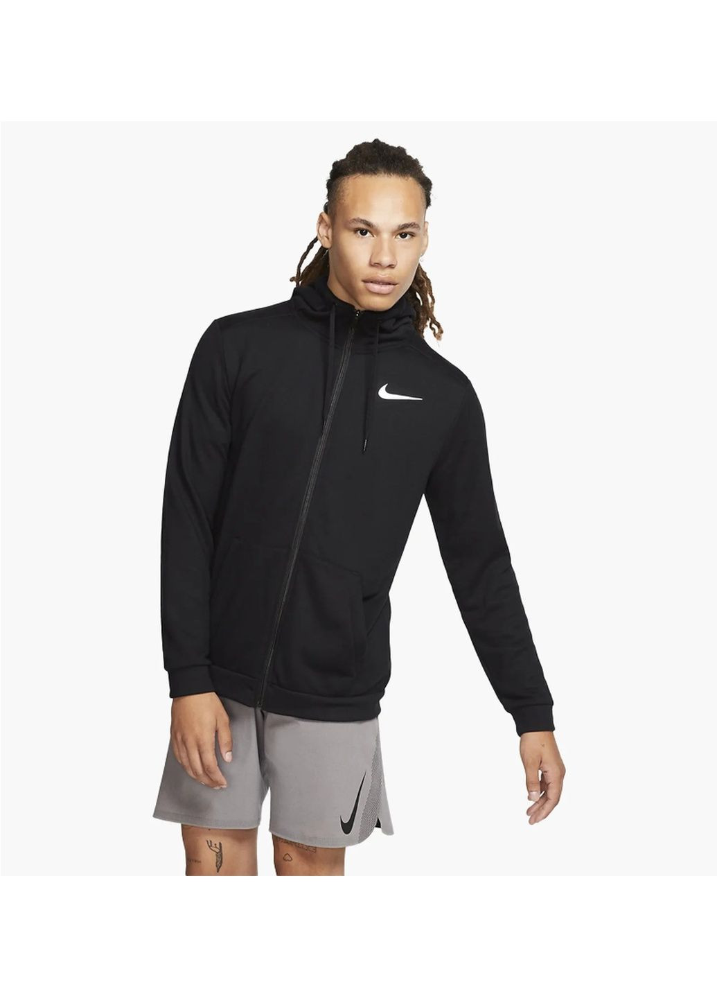 Толстовка чоловіча Dri-Fit MenS Full-Zip Training Hoodie Black Nike (364837965)