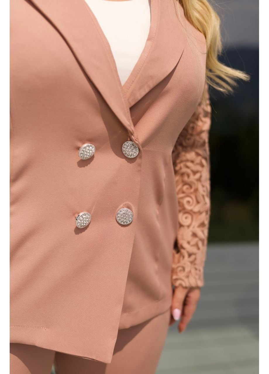 Костюм (піджак, штани), колір Світло-рожевий No Brand (361120118)