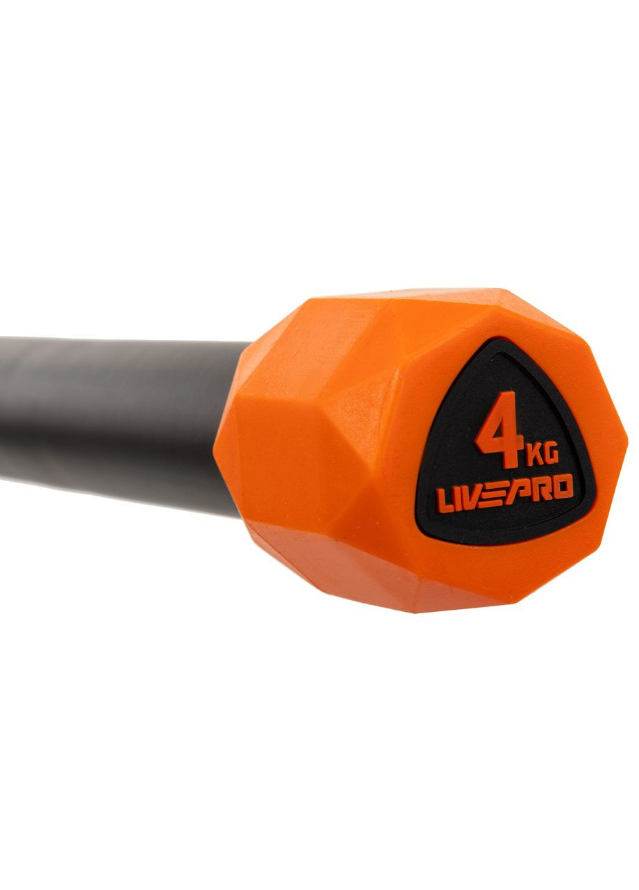 Бодібар Body Bar 4кг LP8145-4 (l-1,185м, метал, TPR) LiveUp (361435972)