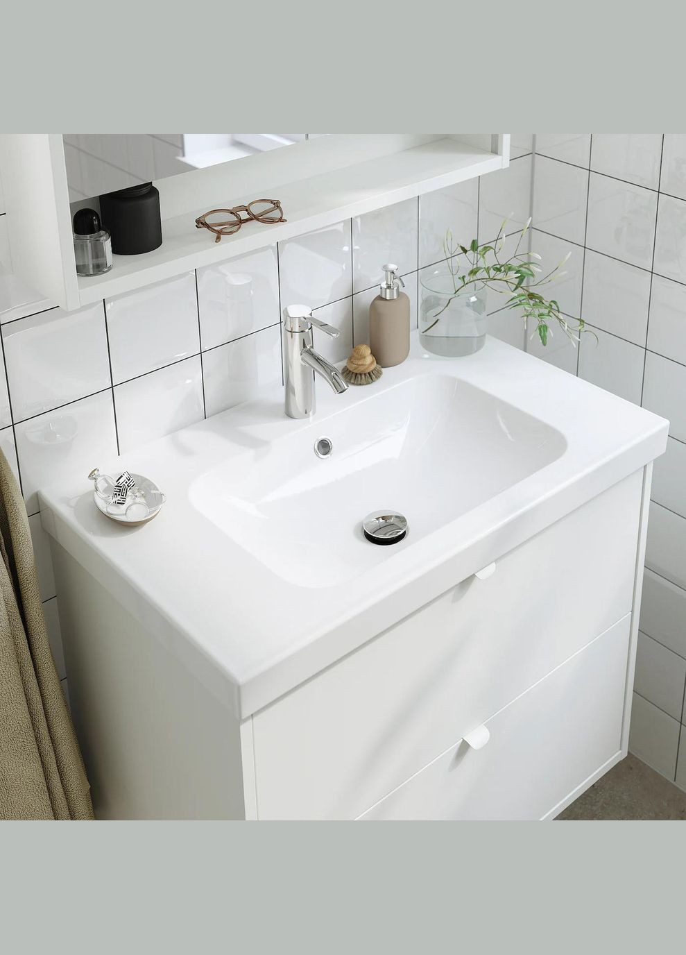 Шафа для мийки з висувними ящиками/мийкою/змішувачем ІКЕА TANNFORSEN / ORRSJON 82х49х69 см (s49521287) IKEA (278407420)