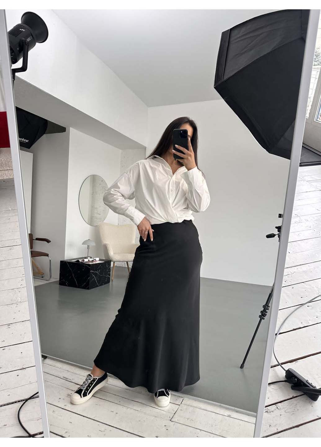 Черная юбка Peony