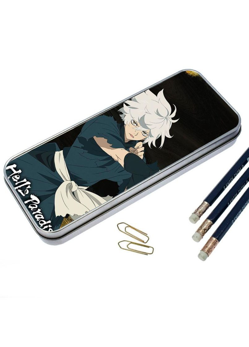 Пенал школьный для мальчика и девочки металлический Адский рай #002 7*18 см Silver No Brand (309160056)