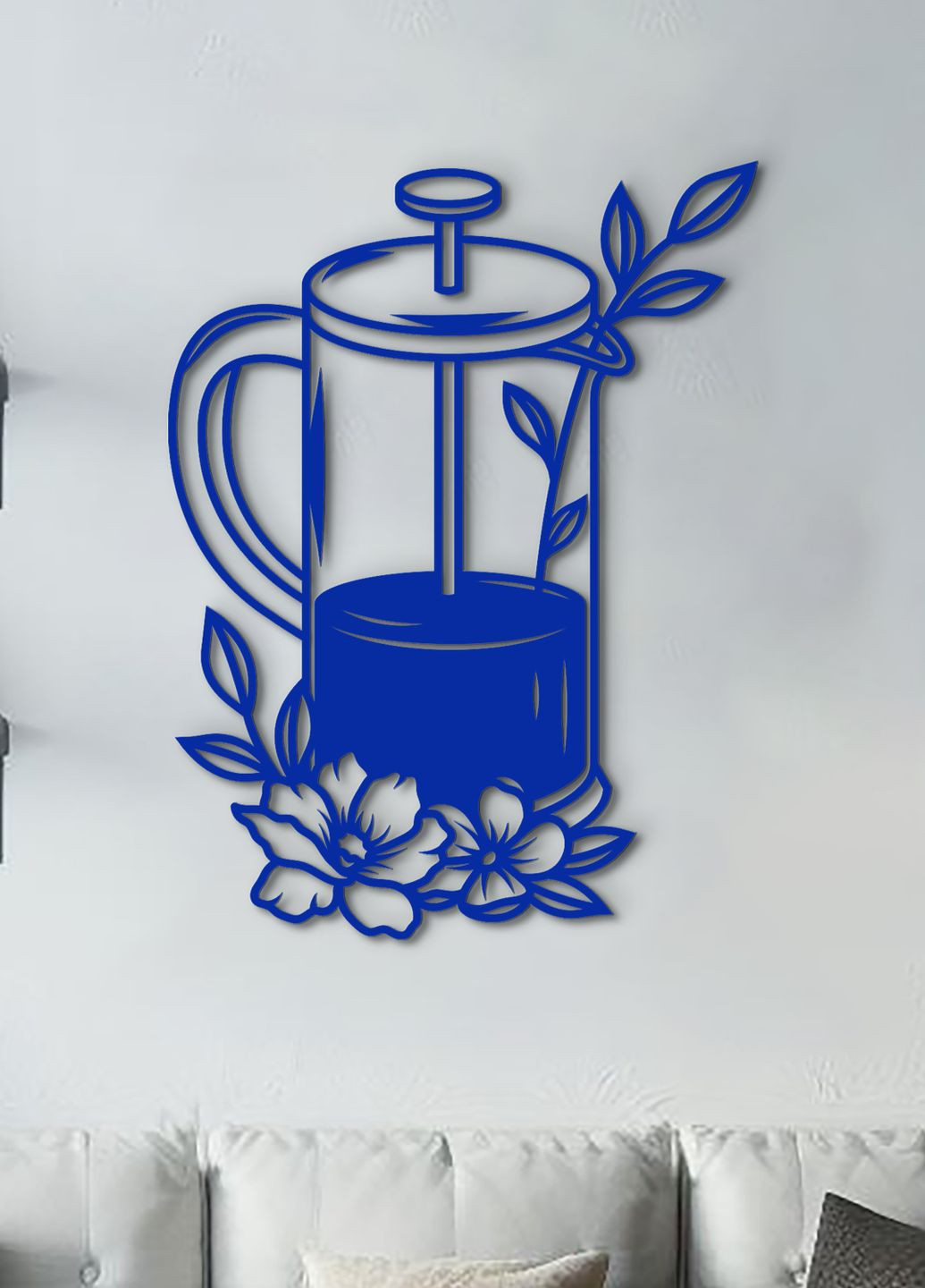 Декоративне панно з дерева, настінний декор для дому "Заварник", оригінальний подарунок 70х53 см Woodyard (292012915)