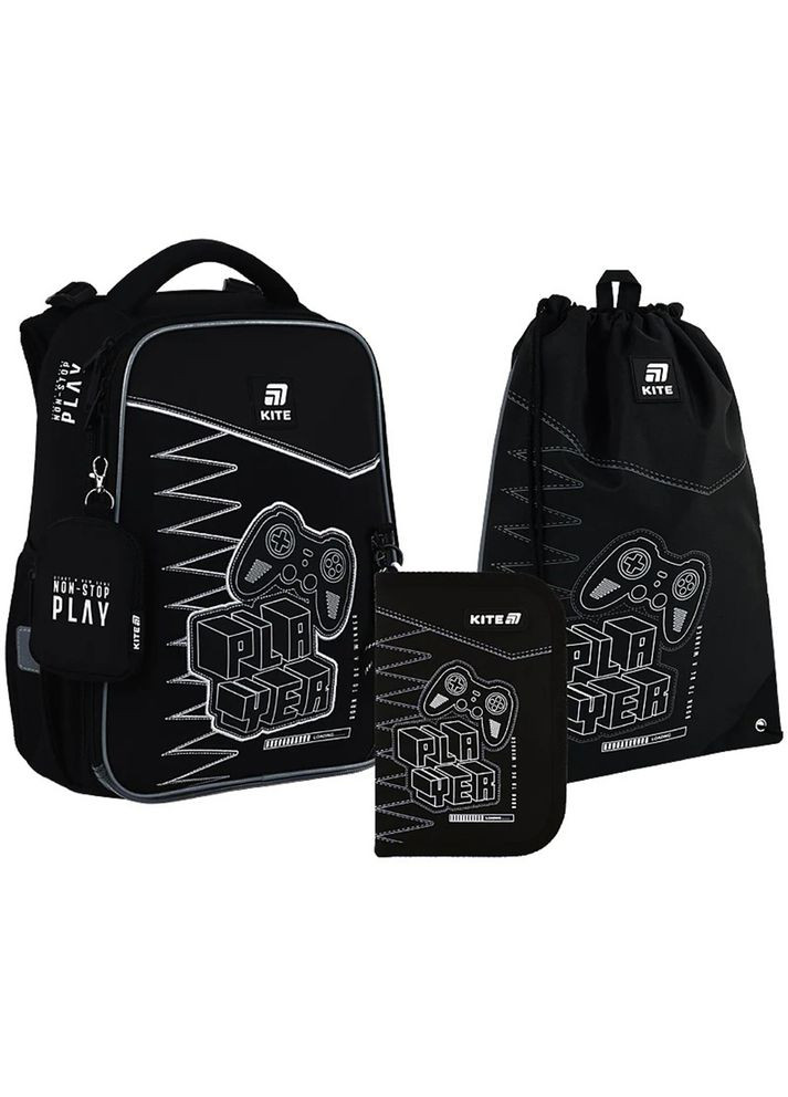 Школьный набор Player Рюкзак + Пенал + Сумка для обуви SET_K25-531M-3 Kite (324230480)