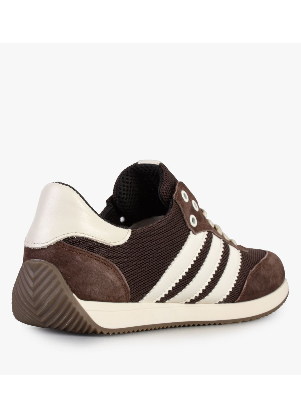 Коричневые демисезонные кроссовки мужские бренда 9200597_(3) ModaMilano