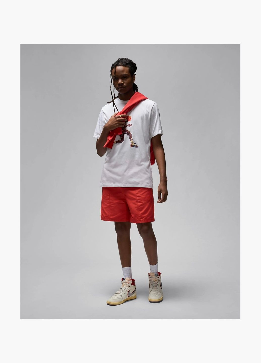 Белая мужская футболка flight essentials white fn6000-100 Air Jordan