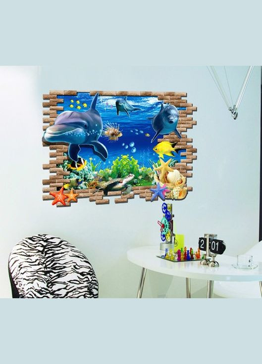 Наклейка интерьерная на стену Океан 60х90 см (AY9706) Green Life (335063936)