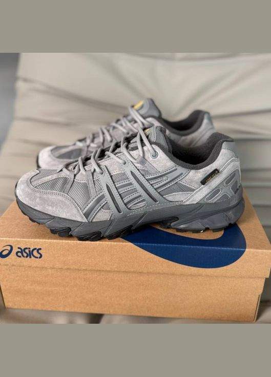 Сірі Зимовий кросівки зимові чоловічі asics gel-sonoma winter gray gore-tex fleece | асікс гель-сонома сірі фліс No Brand