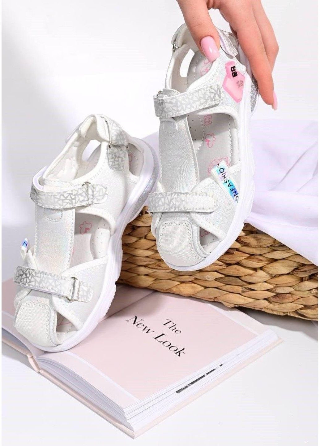 Босоніжки дитячі шкіряні Fashion білі Tom.M (305847792)