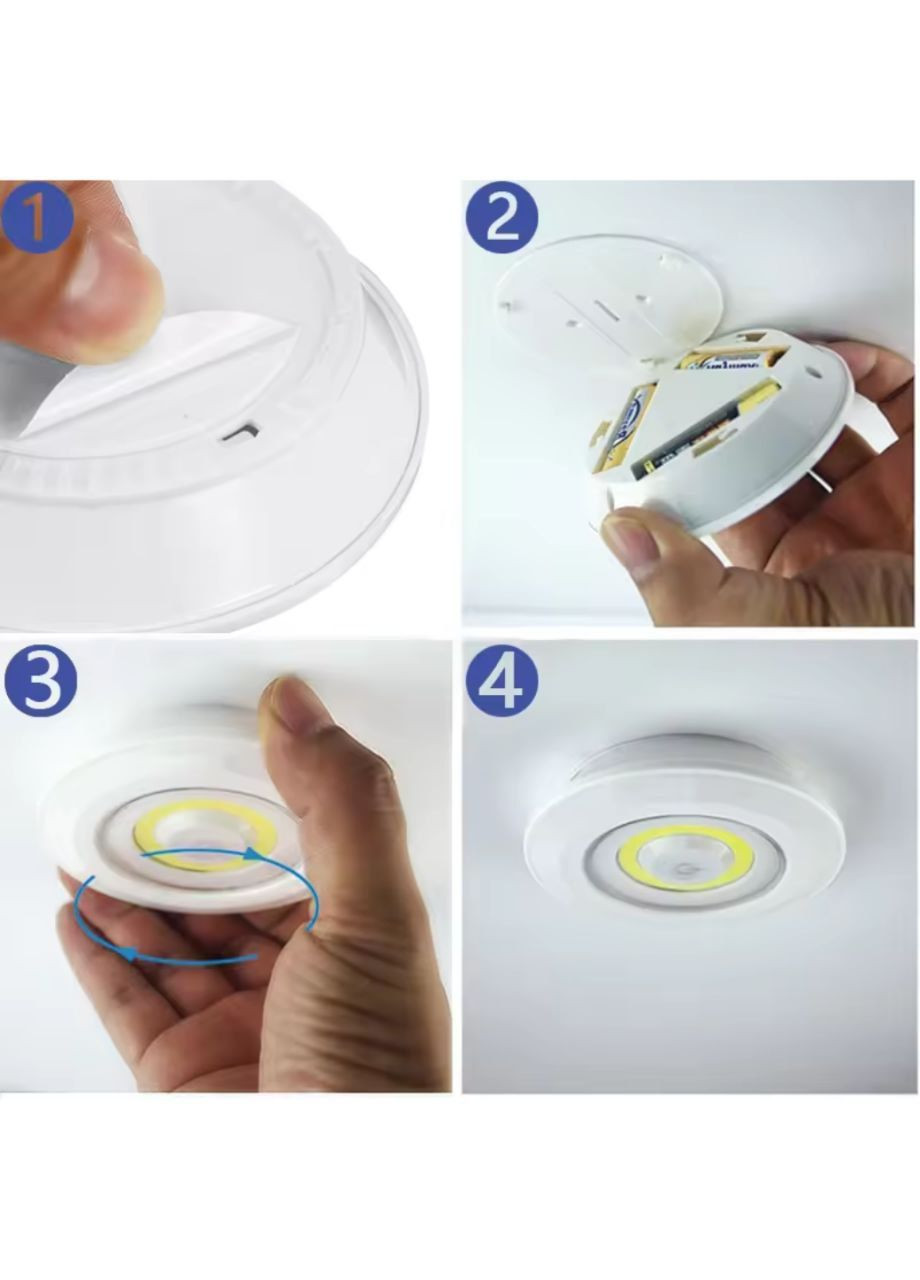 Комплект портативных светильников на батарейках с пультом No Brand 4159-10 (299545402)