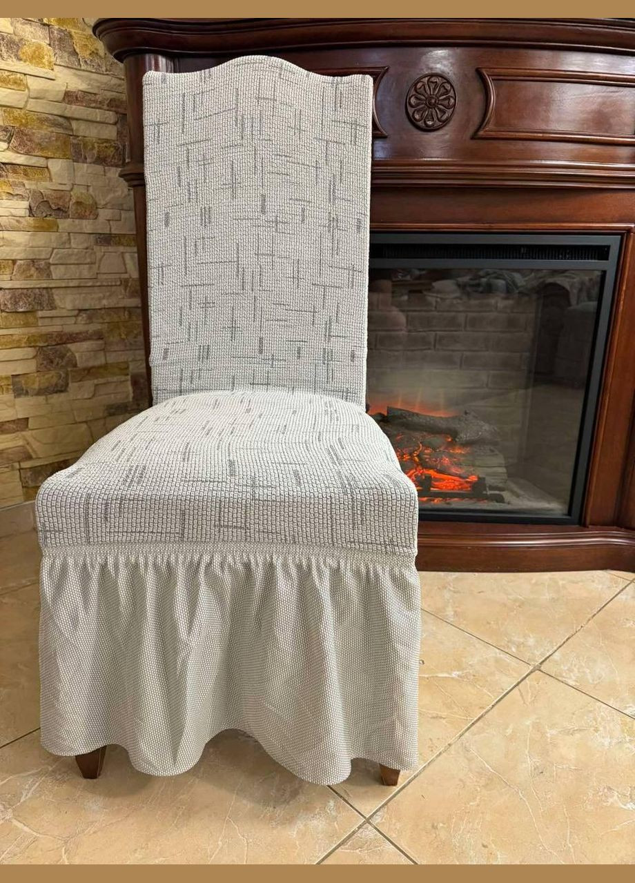 Чехол для стула жаккардовые (П4К-au-chohol-005-06) No Brand (306633029)