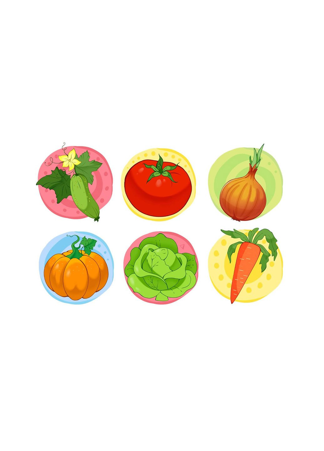 Кубики "Овощи" цвет разноцветный CB-00115730 ТехноК (319069292)