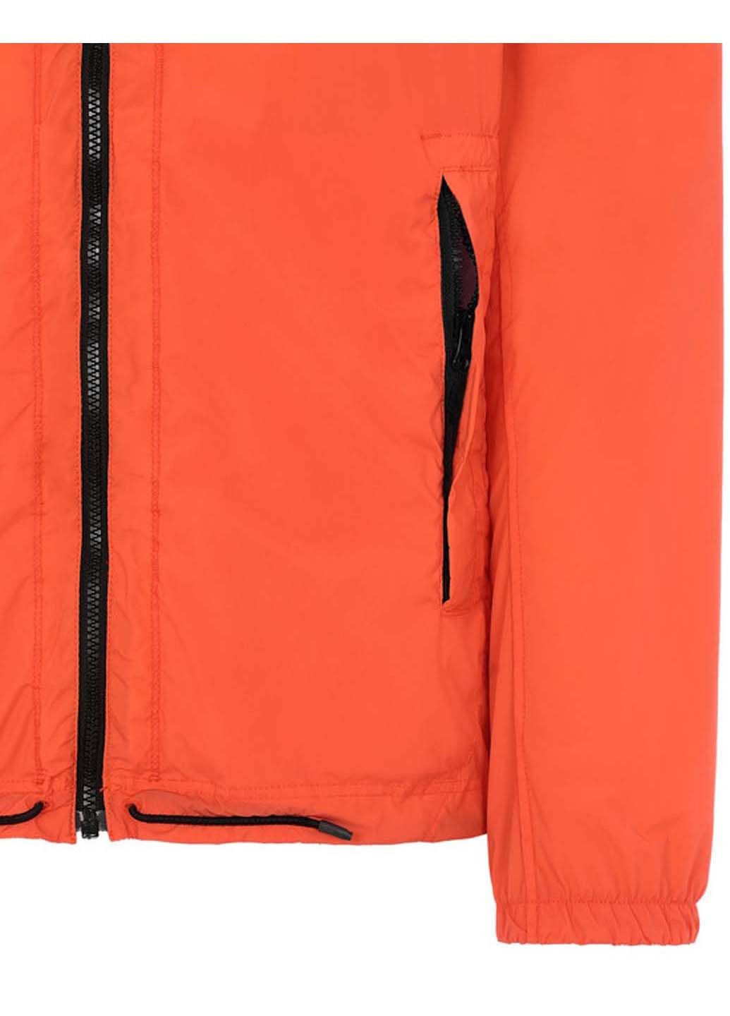 Помаранчева демісезонна куртка 43831 nylon tc packable packable lightweight hood jacket Stone Island