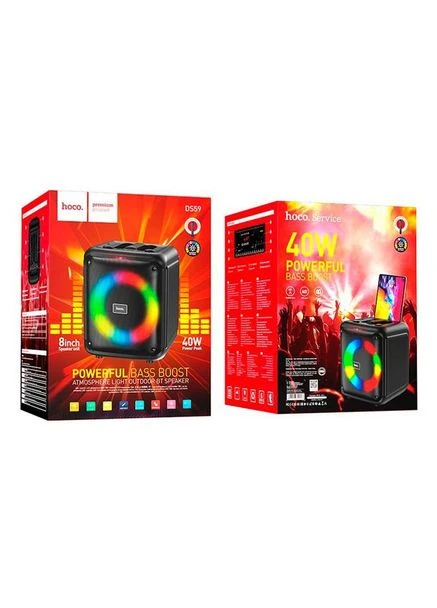 Портативная колонка – караоке DS59 Frequency portable BT speaker 40 W + 1 беспроводной микрофон Hoco (305517603)