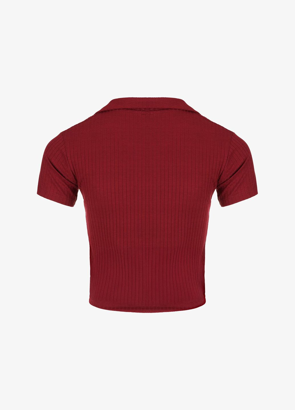Бордовая женская футболка-поло однотонный женский 25084 бордовый shop (2000991000353) On me однотонная