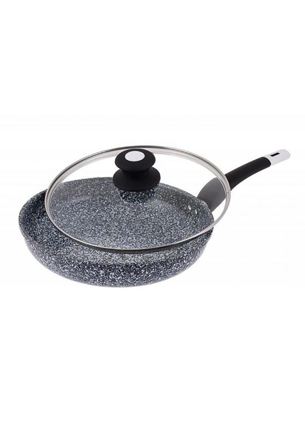 Пательня з кришкою і мармуровим покриттям 24 см EB-9166 Edenberg (334674347)