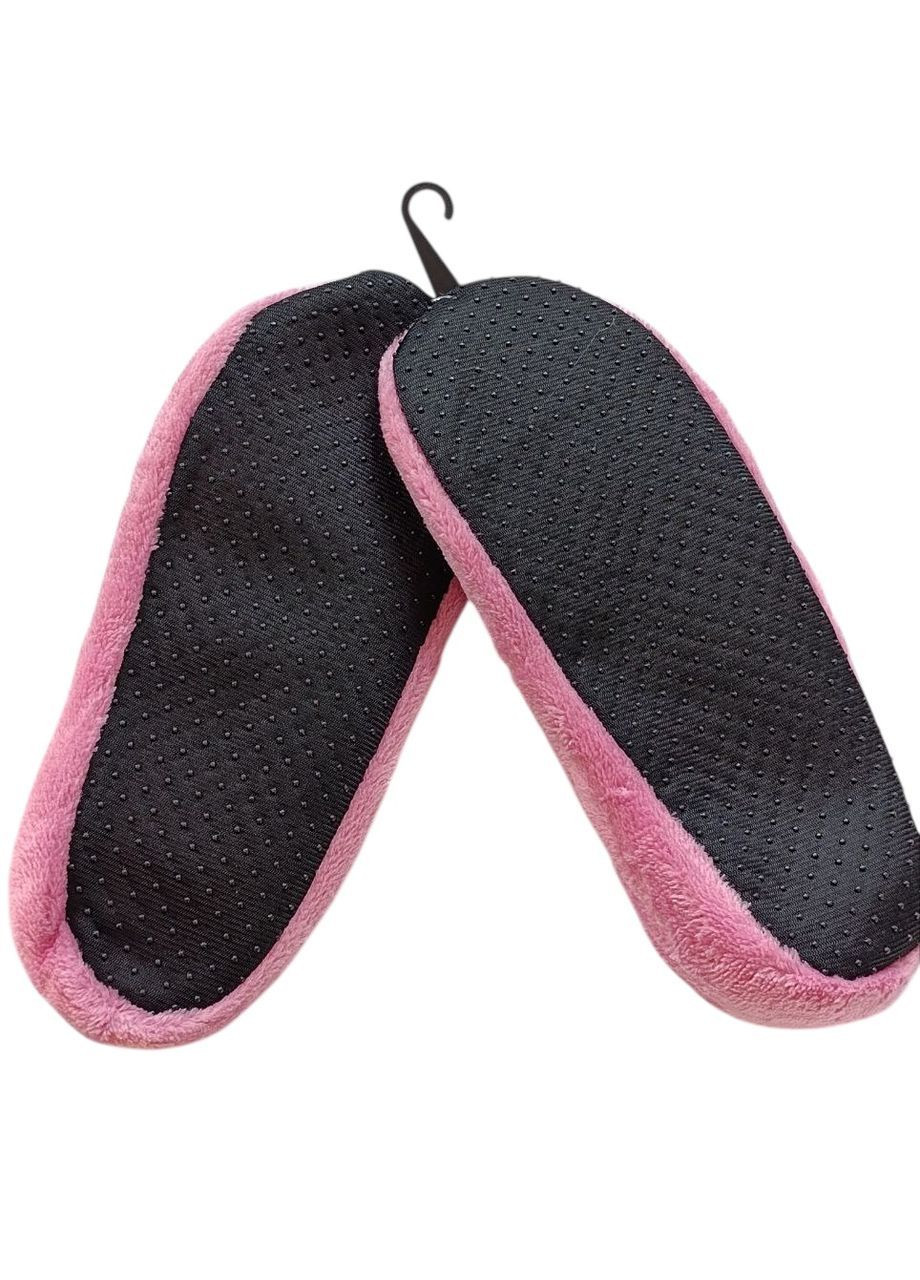 Светло-розовые мягкие тапочки-следствия антискользкая подошва No Brand с бантом