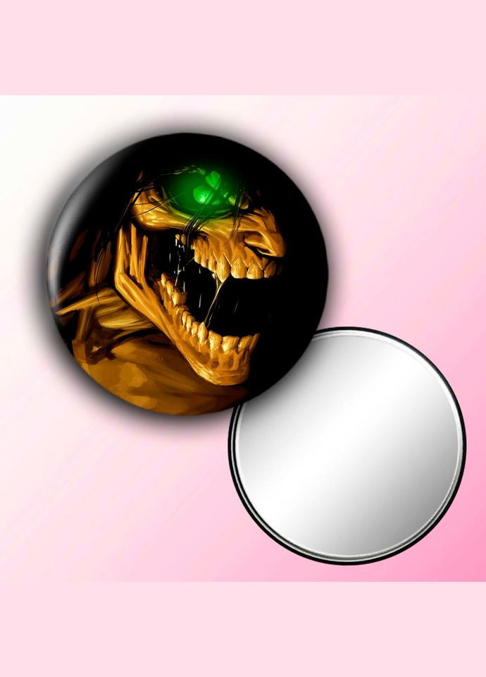 Зеркальце косметическое карманное Аниме Атака Титанов #0014 с рисунком круглый 56 мм No Brand (309157594)