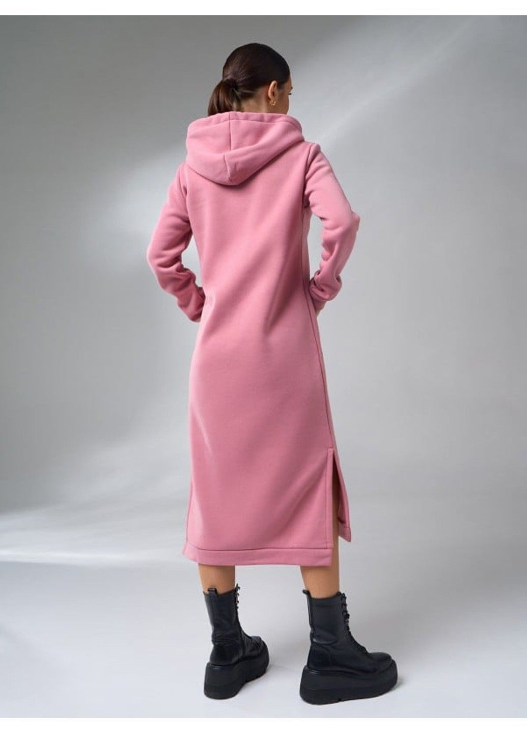 Рожева повсякденний сукня issa pus 11104 рожевий ISSA PLUS