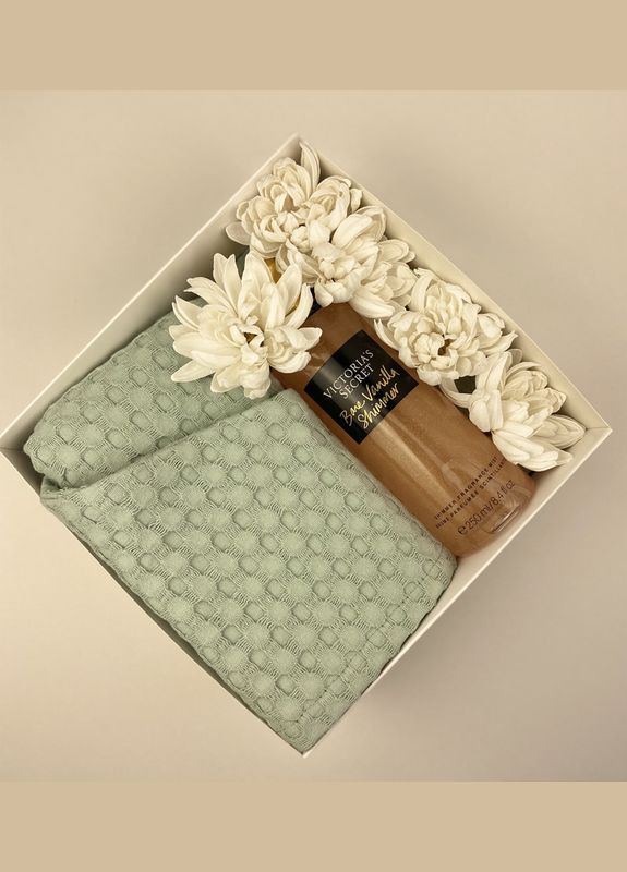 Подарочный набор для женщин Victoria's Secret на день рожения полотенце тюрбан для волос, мыльные цветы хризантема (5743-2236) No Brand (336186766)