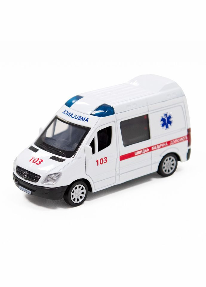 Автомодель детская Скорая помощь MERCEDES-BENZ SPRINTER 250295 инерционная TechnoDrive (322301319)