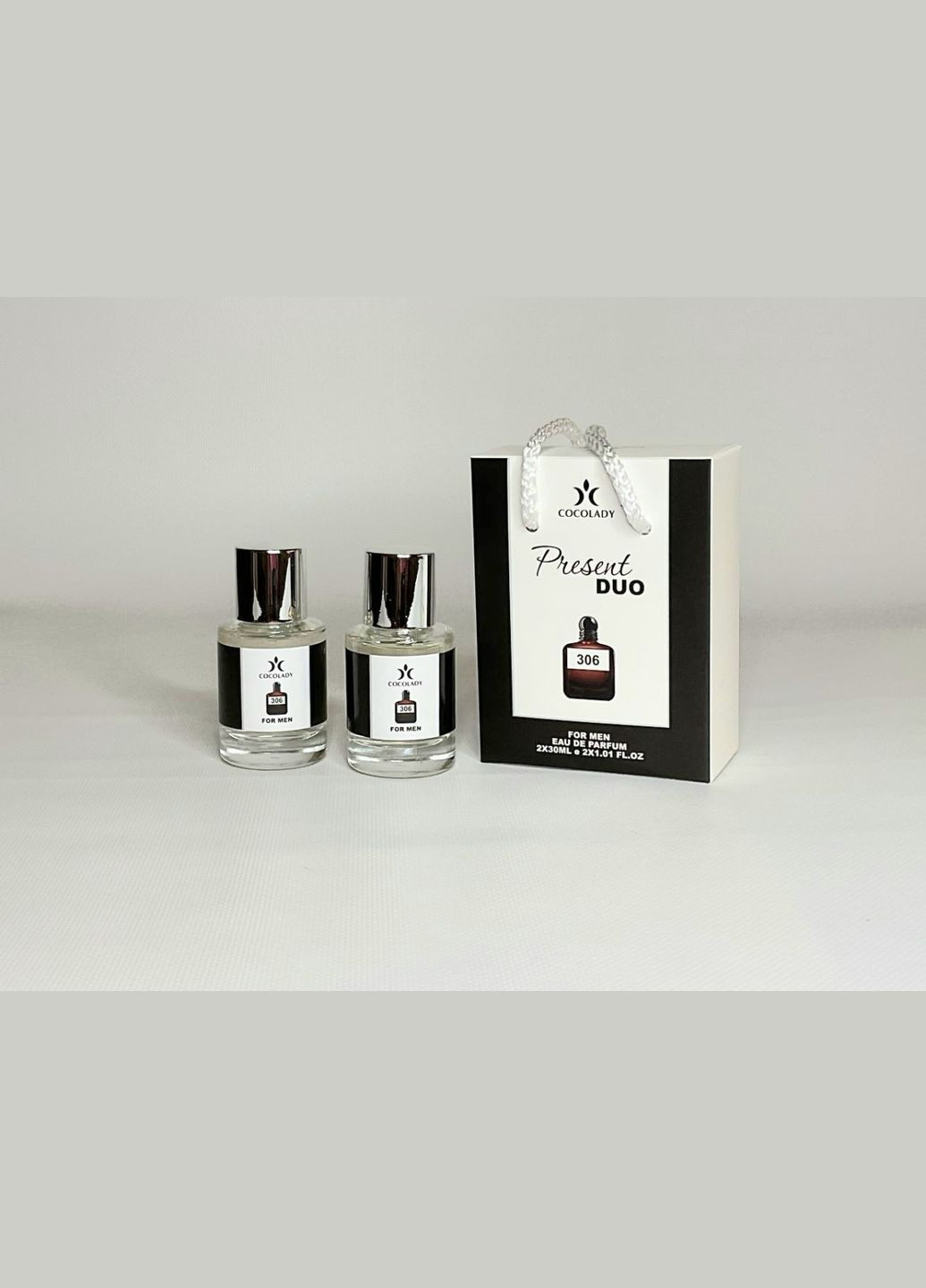Парфуми чоловічі подарунковий набір Present Duo 306 Stronger With You 2x30 мл Cocolady (339870269)