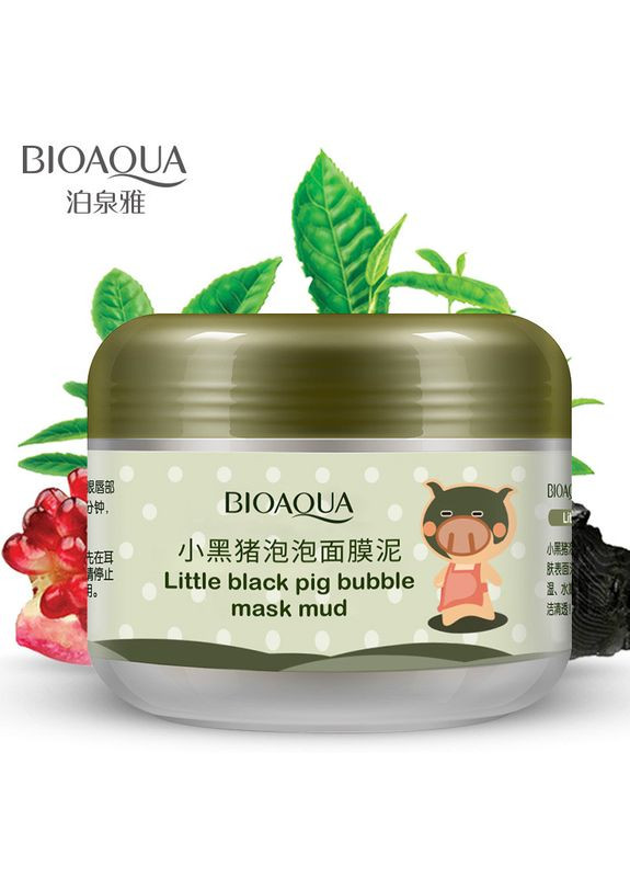 Очищаюча бульбашкова маска для обличчя Skin Care Carbonated Bubble Clay Mask 100гр Bioaqua (317169432)
