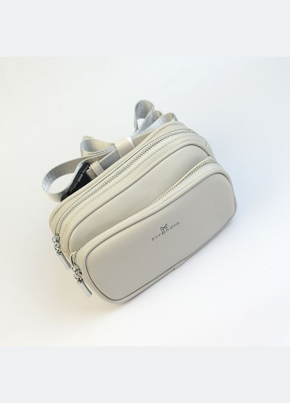 Сіра жіноча маленька нагрудна поясна сумочка бананка через плече Alex&Mia (338182398)