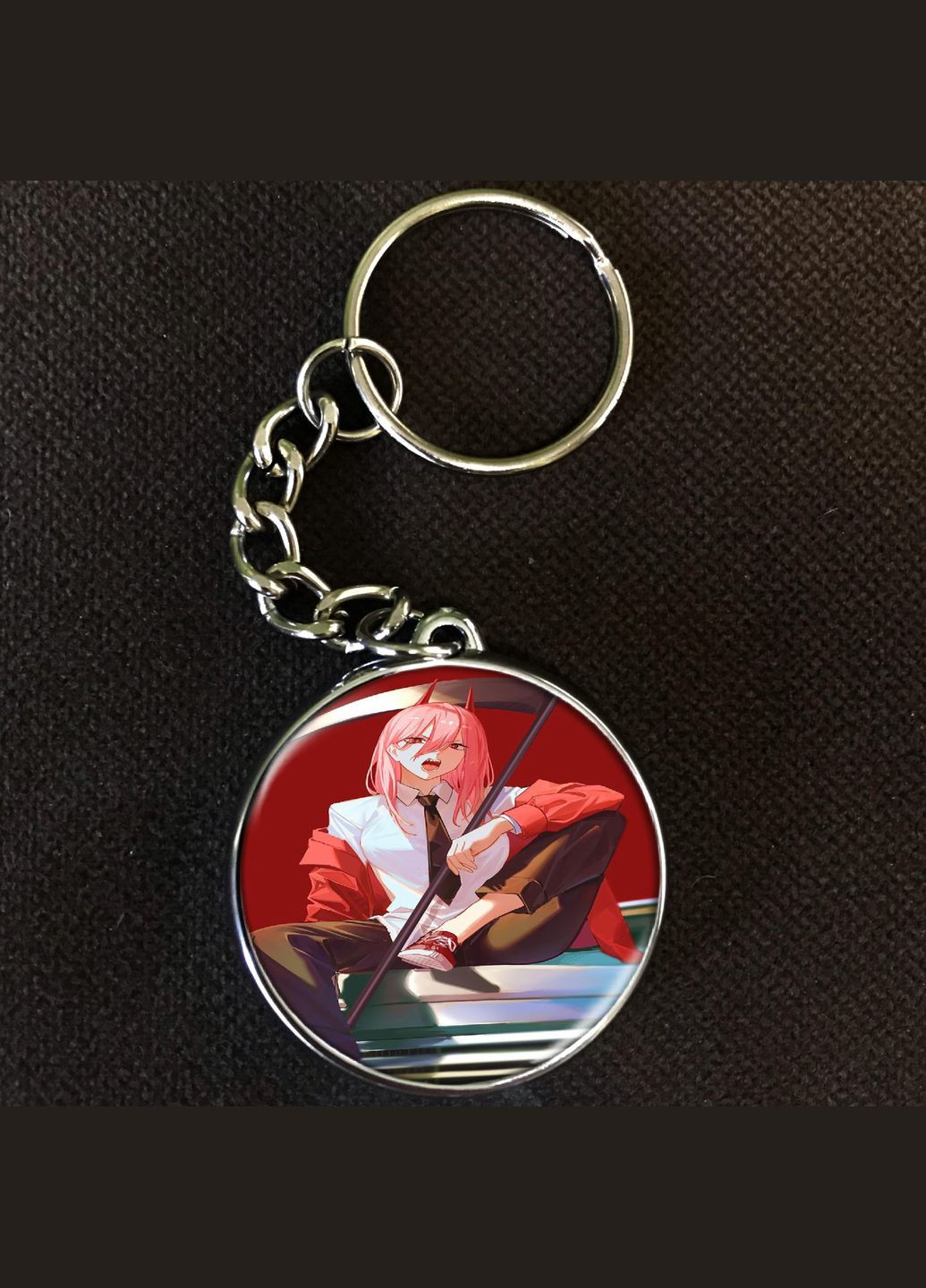 Брелок Аніме Людина бензопила #017 silver No Brand (327220894)