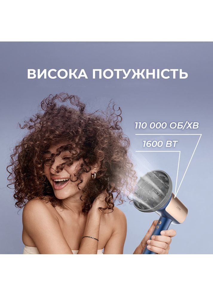 Фен DryGlam Nano Plasma Champagne (A01_EU01_101438) Cecotec (370608105)