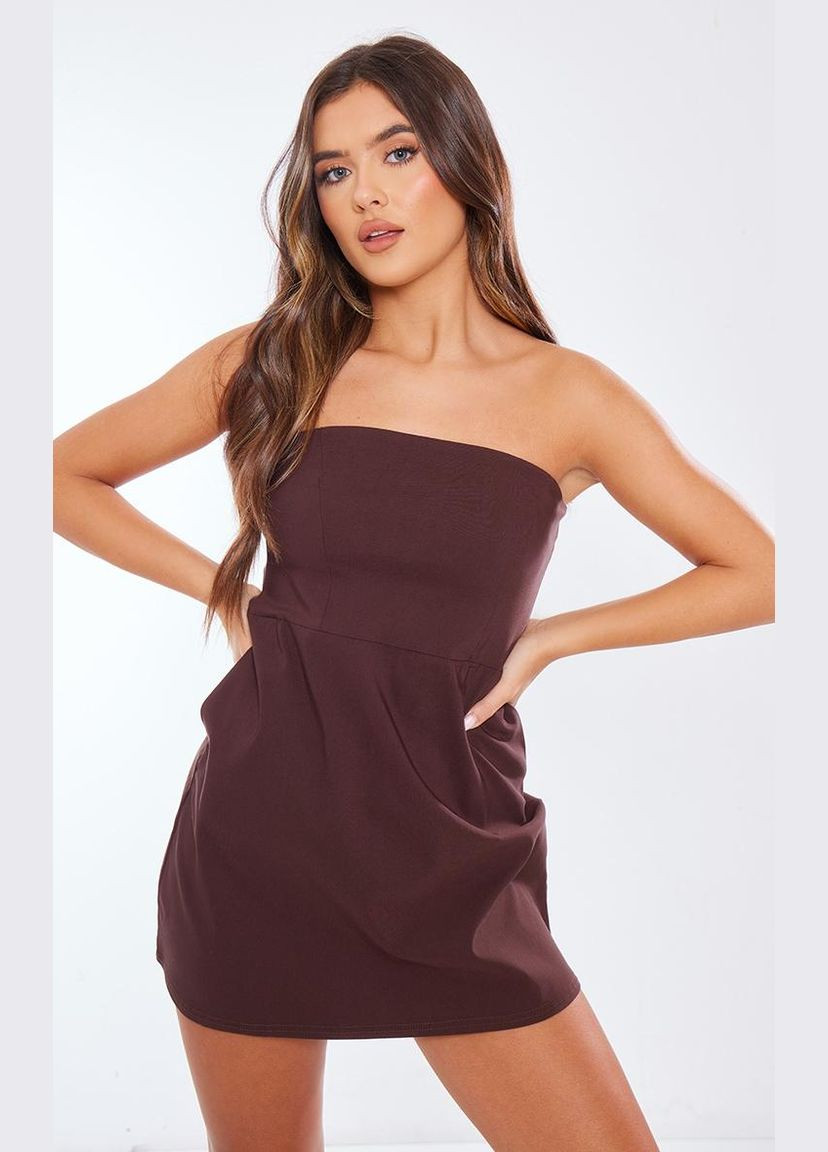 Коричнева сукня PrettyLittleThing