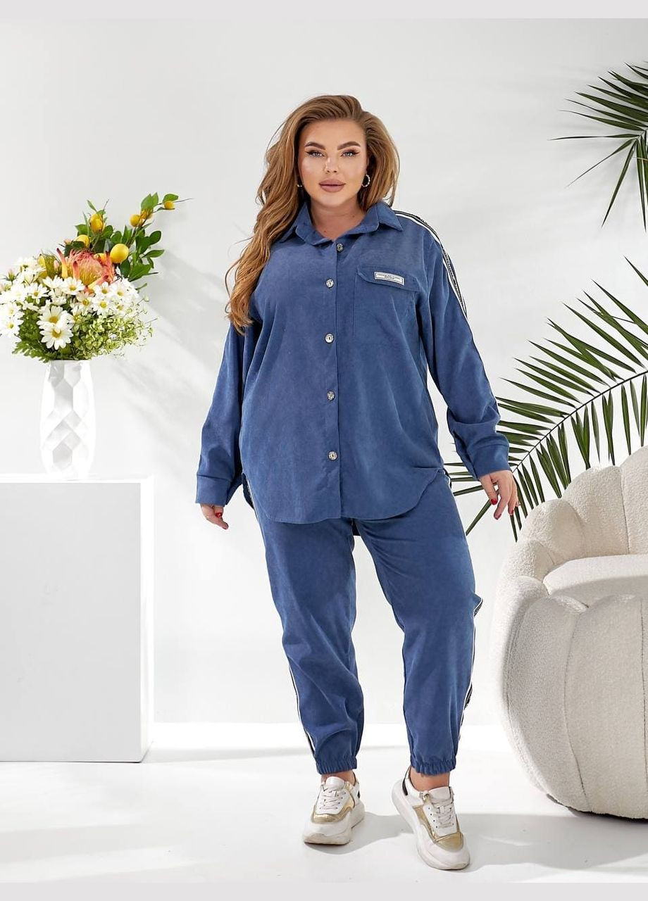 Жіночий прогулянковий костюм графітового кольору New Trend (322827474)