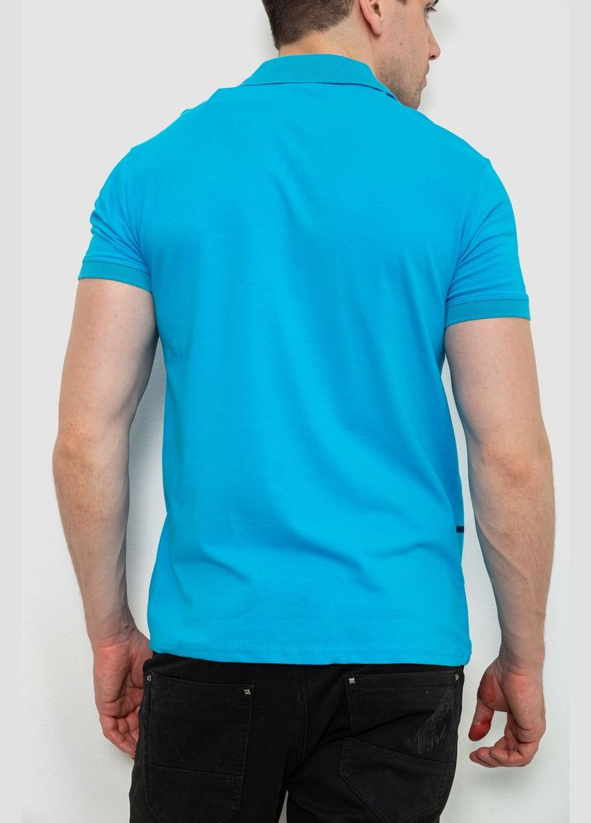Голубой футболка-поло мужское в полоску, цвет темно-серый, для мужчин Ager
