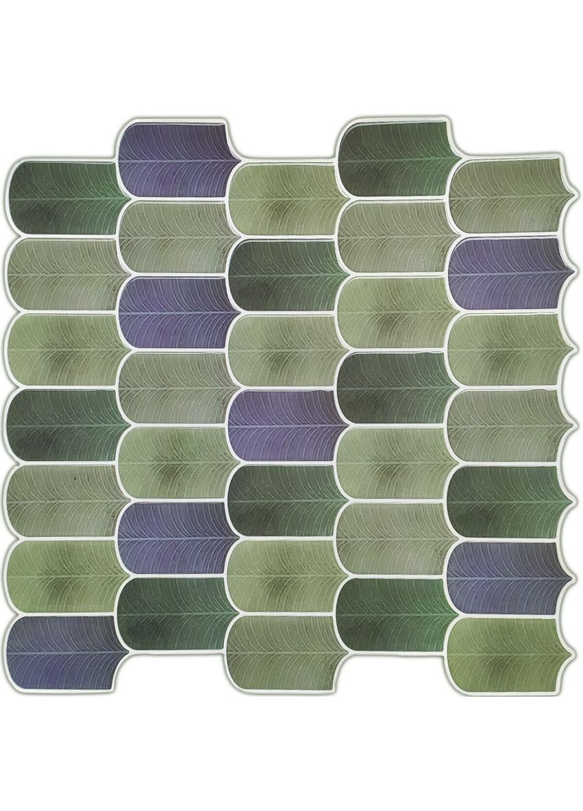 Самоклеющаяся полиуретановая плитка серо-фиолетовая мозаика 305х305х1мм (D) SW-00001194 Sticker Wall (278314562)