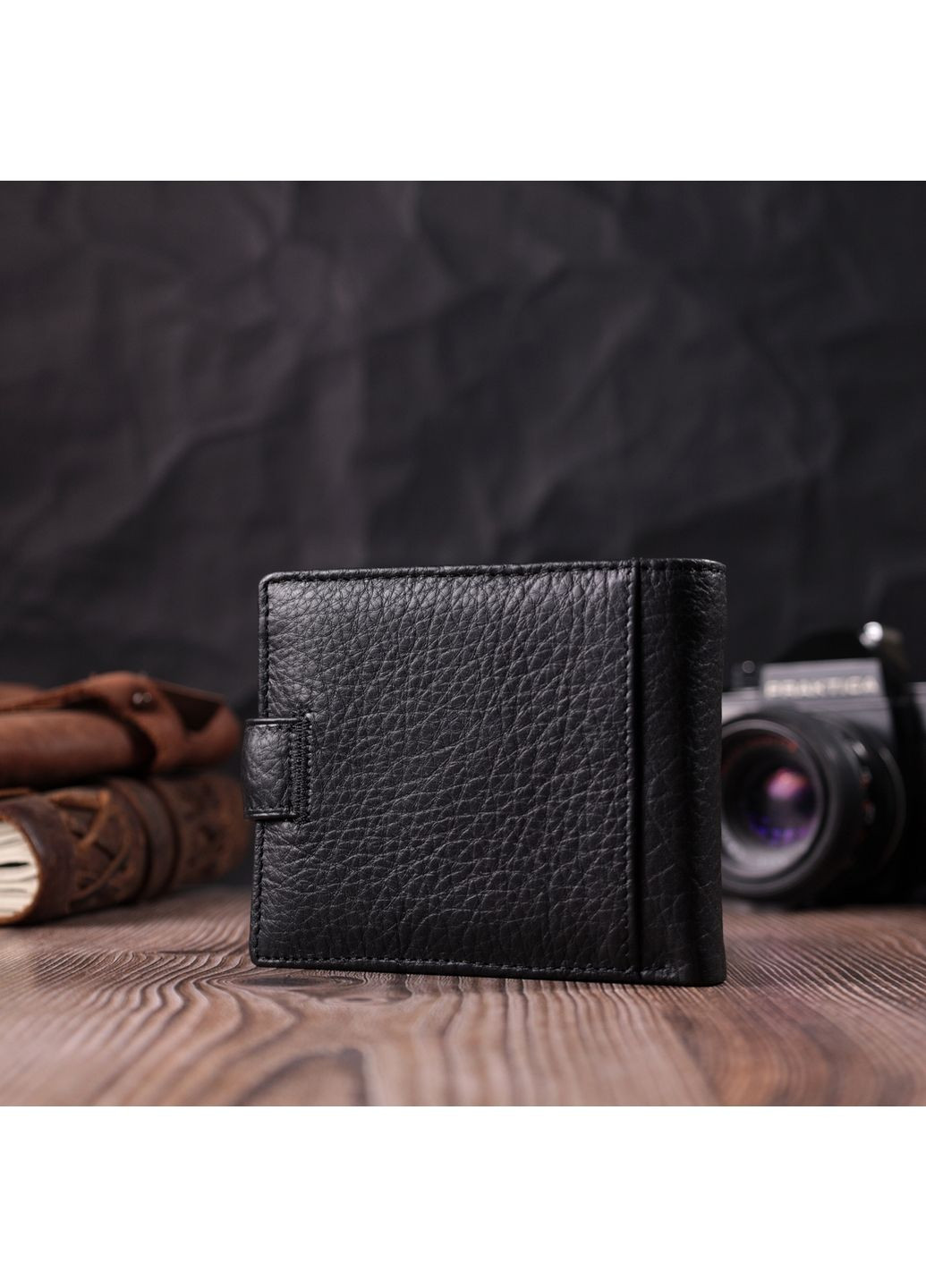 Чоловічий шкіряний гаманець 11,5х9,5х2 см st leather (288047109)