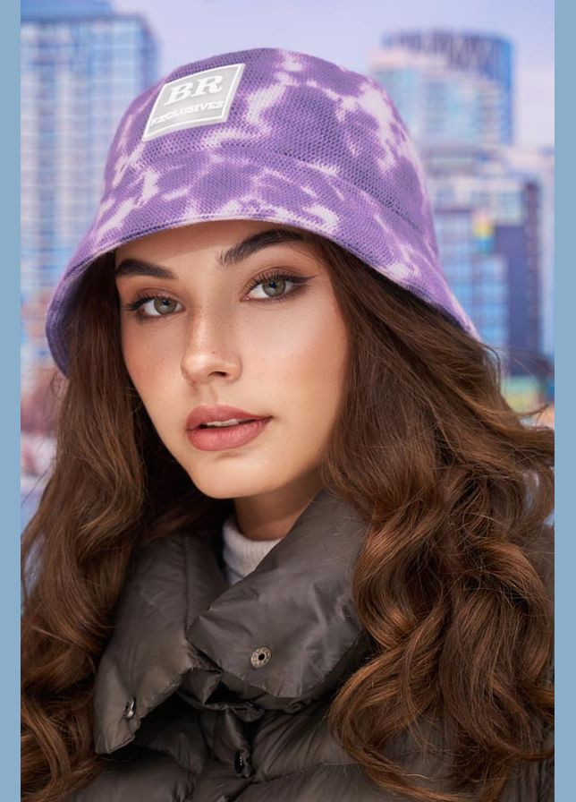 Стильная теплая панама тай-дай Braxton (323170529)