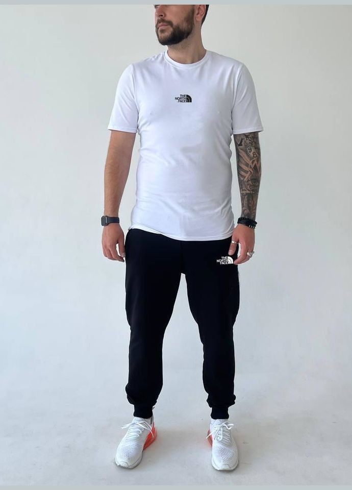 Білий демісезонний комплект 2 в 1 штани + футболка тканина стрейч -кулір туреччина топ якість No Brand