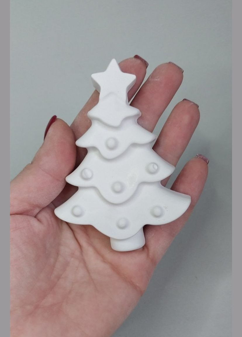 Гипсовая фигурка для рисования Новогодняя елка Handmade (348359568)